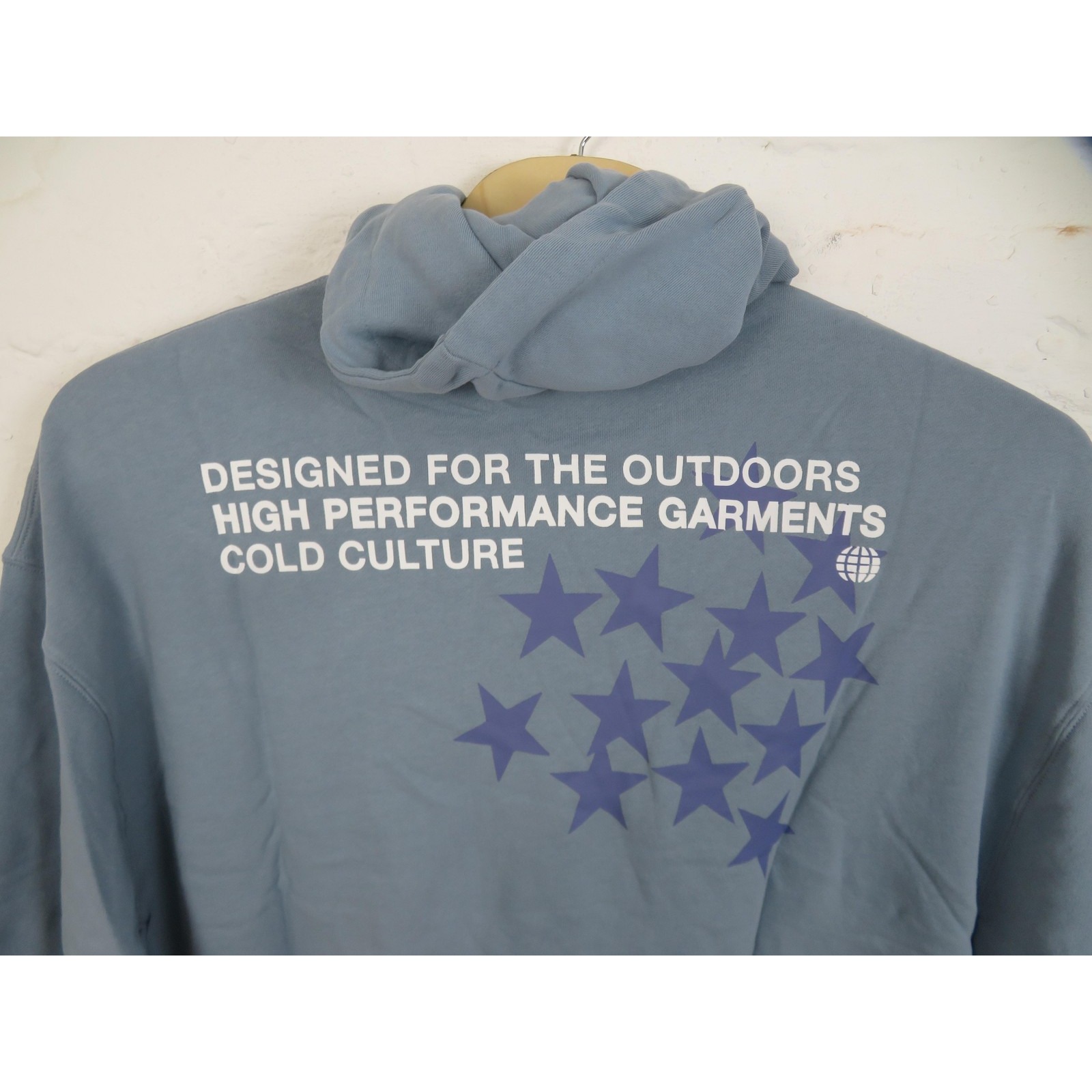 Cold Culture Hoodie Mens Large Blue Astro Stars Oversize Fleece Pullover Outdoor — image 7 of 8